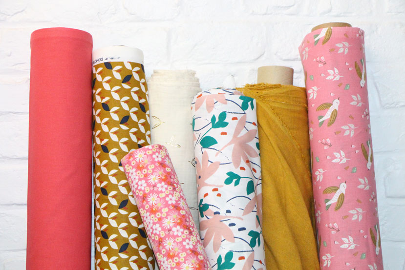 rouleaux de tissus collection domotex