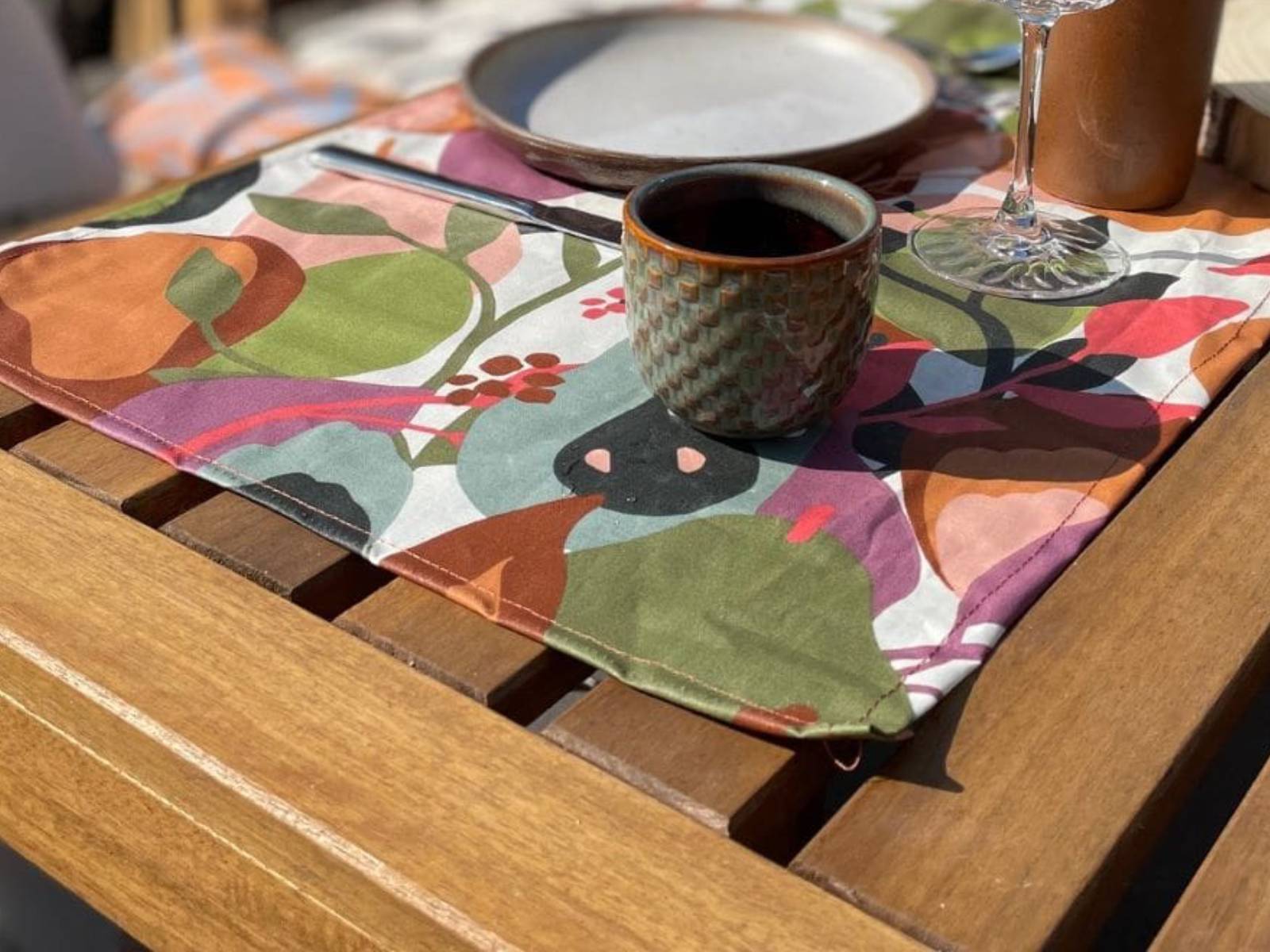 tissu pour nappe - set de table enduit