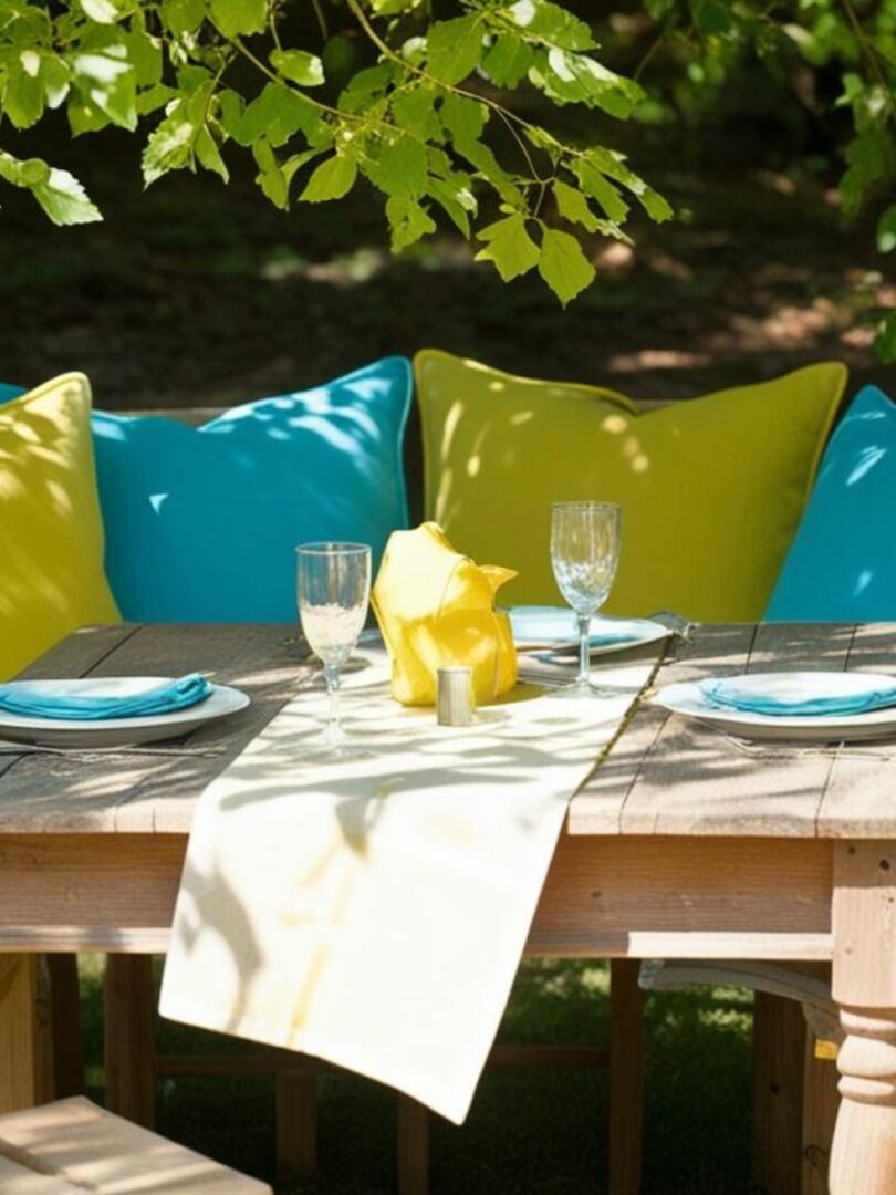 tissu extérieur pour salon de jardin