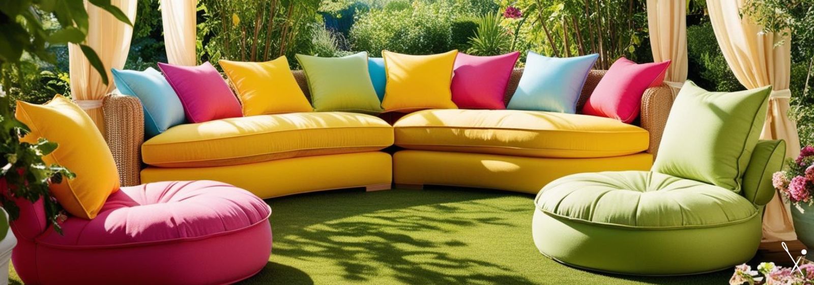 tissu pour salon de jardin