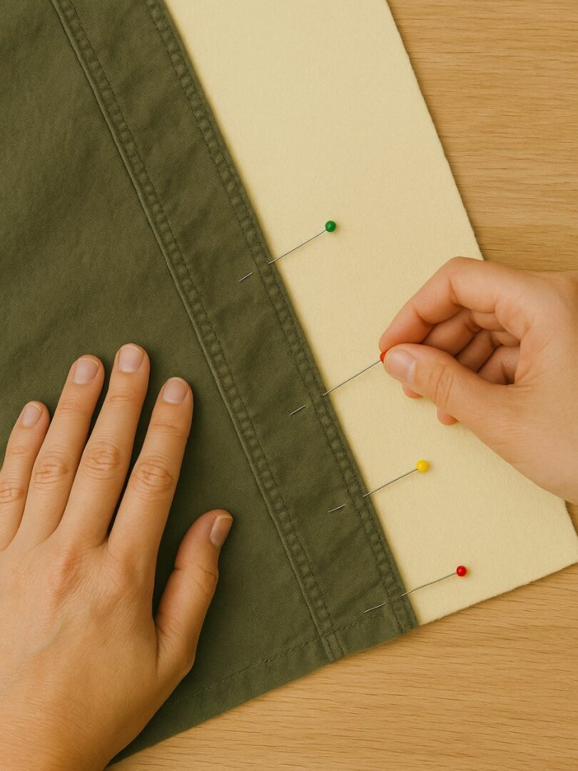 coudre du molleton sur un tissu