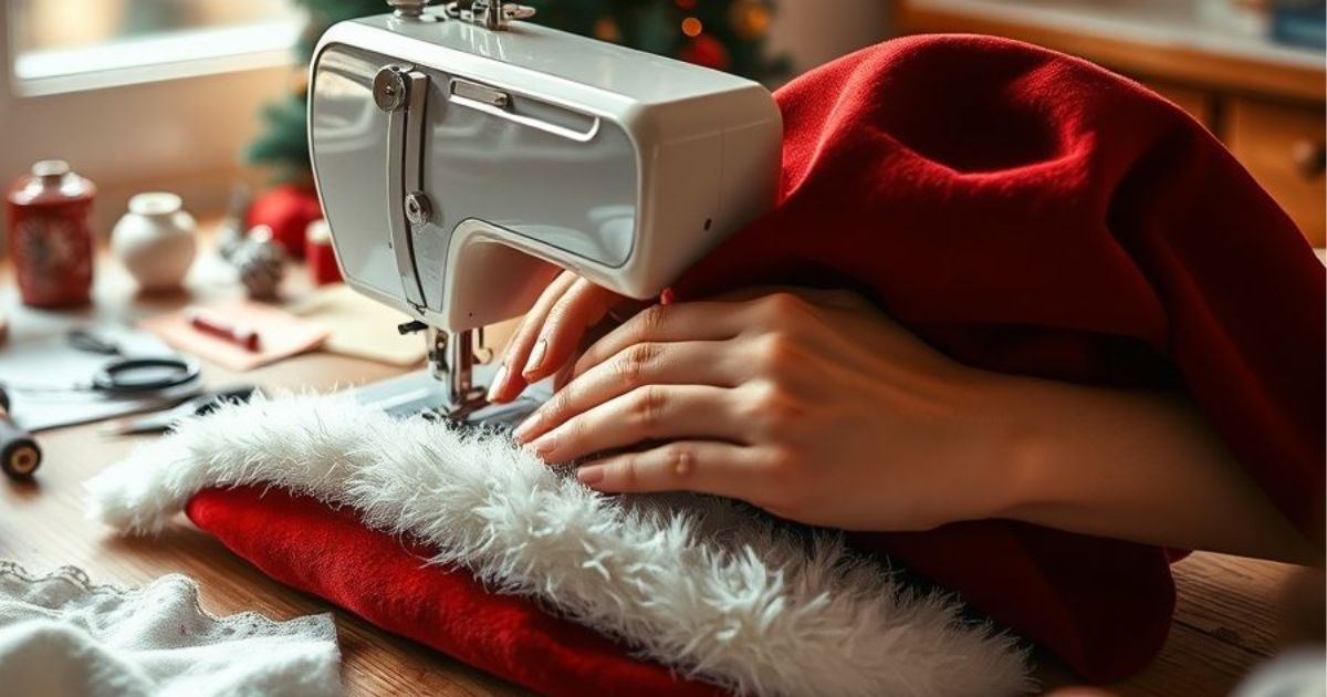 comment faire un bonnet de Noël en tissu